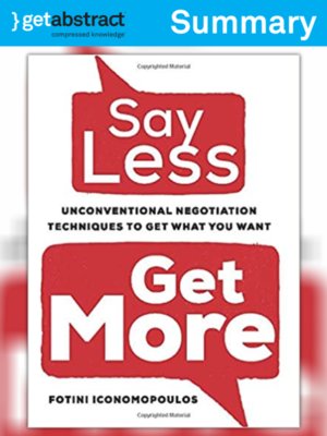 cover image of Say Less, Get More (Summary)